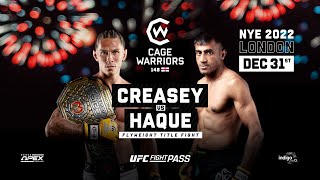 CW 148 Sam Creasey vs Shaj Haque 2  Flyweight Title Fight [upl. by Clio]