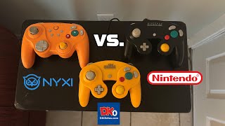 NYXI Warrior Controller vs Official GameCube Controller vs Old Skool Controller Comparison [upl. by Arais]