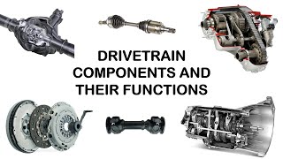 DRIVETRAIN COMPONENTS and their FUNCTIONS  Explained [upl. by Svensen]