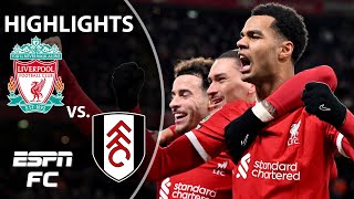 🚨 DRAMATIC TWIST 🚨 Liverpool vs Fulham  Carabao Cup Highlights  ESPN FC [upl. by Nuris]