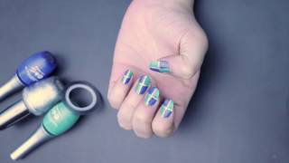 Easy Strip Nail Design For Beginners By Laiba [upl. by Rankin430]