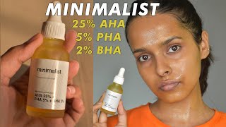 Minimalists Weekend Exfoliating Facial 6 weeks Review amp How to use [upl. by Bellamy]