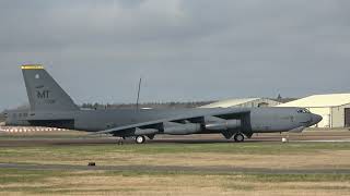 2x B52 Departure RAF Fairford March 2022 [upl. by Ailam]