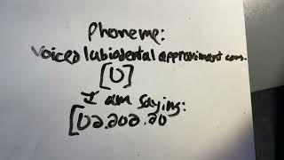 ʋ the voiced labiodental approximant consonant [upl. by Benny]