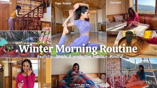 7 AM WINTER MORNING ROUTINE ❄️  realistic productive simple habits  mindful  Garima Verma [upl. by Eimrej]