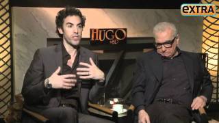 Extra Raw Scorsese and Sacha Baron Cohen Talk Hugo [upl. by Haek]