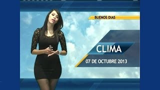 Brenda Garcia 7 de Octubre 2013 HD Chica del clima Televisa Juárez [upl. by Yddur88]