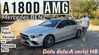 YENi MERCEDES Benz A180d AMG HB I Gece Paketi Teknoloji ve Teknoloji Plus Paketi [upl. by Heidy598]