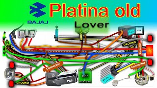 Bajaj Platina Full Bike Wiring Diagram Old Model [upl. by Atinid260]