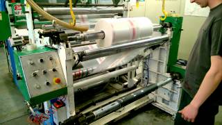 Flexo CI printing machine UTECO Coral 603  Camera and output [upl. by Mohr]