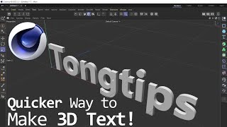 Cinema 4D Tips  Quickly Make A quot3D Textquot Without Extruding Text Spline [upl. by Serg823]