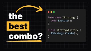 Strategy and Factory Pattern The Best Software Design Pattern Combo [upl. by Kcirdorb]