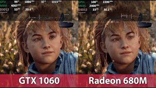 GeForce GTX 1060 vs Radeon 680M Comparison  Forza Horizon 5  Horizon Zero Dawn [upl. by Friede]