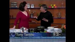 Cristina Fontanelli Cooking and Singing quotO Sole Mioquot on CBS Cooking with Tony Tantillo [upl. by Nels]