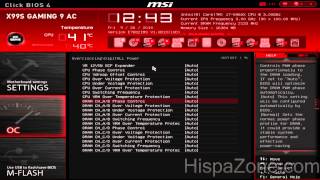 MSI X99S Gaming 9 AC Bios UEFI  HispaZonecom [upl. by Carlile]