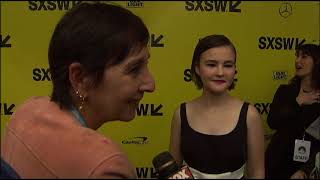 SXSW 2018 Millicent Simmonds on quotA Quiet Placequot red carpet [upl. by Nieberg]