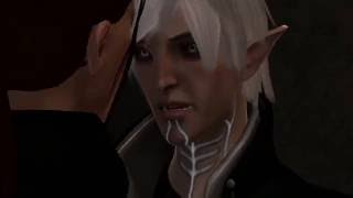 Dragon Age II  Fenris Romance Scene Option 2 [upl. by Attah]