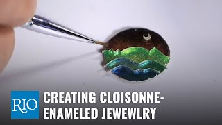 Creating CloisonneEnameled Jewelry with Ricky Frank [upl. by Olemrac]