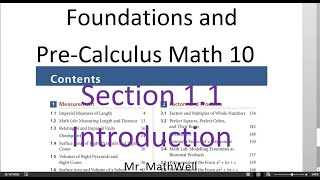 FM 10 11 1of2 Imperial units Foundations of Math and PreCalculus 10 [upl. by Radek653]