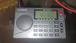 C Crane Skywave SSB2 Shortwave Radio Radio Mashaal in Pashto from Kuwait [upl. by Erdnuaed]