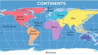 Geography with map ll Continent ll World Geography with map ll study for civil services [upl. by Shane]