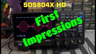 TTE 26 SIglent SDS804X HD First Impressions amp Web Interface [upl. by Ttehc]