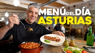 El MENÚ del DÍA MÁS BESTIA de ASTURIAS PLATOS ENORMES POR ESTE PRECIO [upl. by Grewitz]