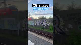 OffenbachOst Vorbeifahrt RB193RE50➡️FrankfurtHbf Siemens [upl. by Annirok488]