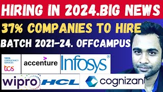 🔴Big News  HIRING in 2024 OFFCAMPUS  Top MNCs to Hire Candidates [upl. by Celene]