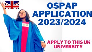 OSPAP APPLICATION FOR 20232024 ACADEMIC YEARAPPLY HERE ospap uk pharmacists [upl. by Lauren308]