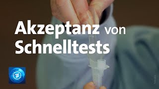 Werden die kostenlosen CoronaSchnelltests akzeptiert [upl. by Melena842]