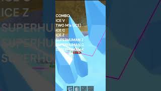 Ice amp Superhuman Combo BLOX FRUITS [upl. by Tollman]