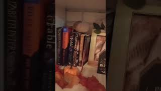 Styling my Book vaseBookcase Cozy Fall Decorate With Me  Part 3 cozyfall booktube pumpkin [upl. by Llereg151]