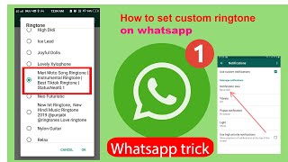 How to Set Custom Ringtone on Whatsapp  Notification Tone Change l Dicinex [upl. by Marmaduke]