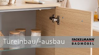 Fackelmann Badmöbel  Türausbau und Türeinbau [upl. by Joseito802]