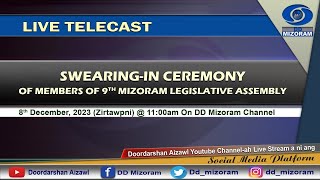 SWEARINGIN CEREMONY OF CHEIF MINISTER AND CABINET MINISTER OF MIZORAM 2023 [upl. by Zealand529]