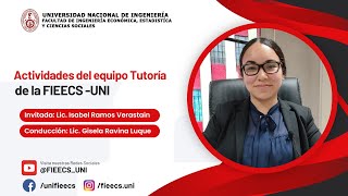 🔴🔵 Tema Actividades del equipo Tutoría de la FIEECS  UNI [upl. by Nitaf]