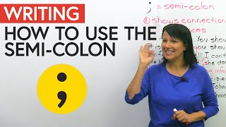 How to use the SEMICOLON in English writing [upl. by Nalac]