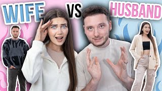 WIFE VS HUSBAND OUTFIT CHALLENGE Affordable Outfits With SHEIN AD [upl. by Ahsinawt965]