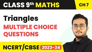 Triangles  Multiple Choice Questions  Class 9 Maths Chapter 7 [upl. by Leikeze441]