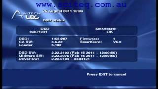 Altech UEC DSD 4121 Menu and EPG overview [upl. by Bartholomew9]