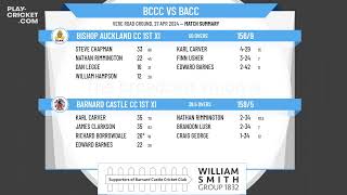 Barnard Castle CC 1st XI v Bishop Auckland CC 1st XI [upl. by Graig]