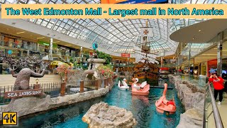 West Edmonton Mall walking tour 2022  The largest mall in North America alberta alberta [upl. by Templeton]