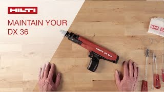 HOW TO maintain and clean the Hilti DX 36 powderactuated tool [upl. by Malachy240]