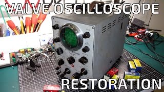 Vintage Kikusui OP31C Vacuum Tube Oscilloscope Restoration [upl. by Cesya]