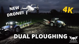 4K  NIGHT PLOUGHING  BRANDRETH FARM  2021 [upl. by Magner]