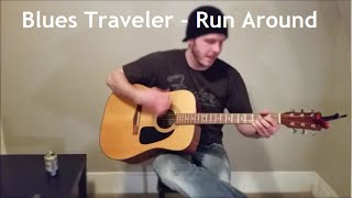 Run Around  Blues Traveler Beginner Guitar Lesson [upl. by Rayna]