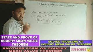 COUCHY MEAN VALUE THEOREM IN HINDI 🔥 [upl. by Annaehr]