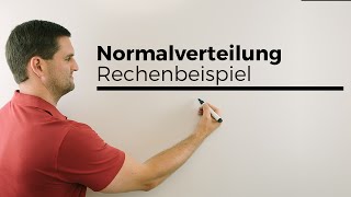 Normalverteilung Rechenbeispiel warum 05 Erklärung Stochastik Statistik [upl. by Whipple]