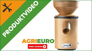 Produktvideo Mockmill Lino 100  Getreidemühle  aus Holz  Elektromotor 360W [upl. by Giltzow]